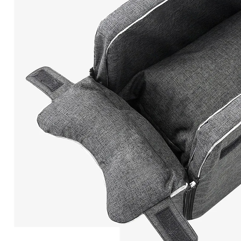 Portable Dog & Cat Car Seat Carrier - Safe Travel Bed for Small Pets