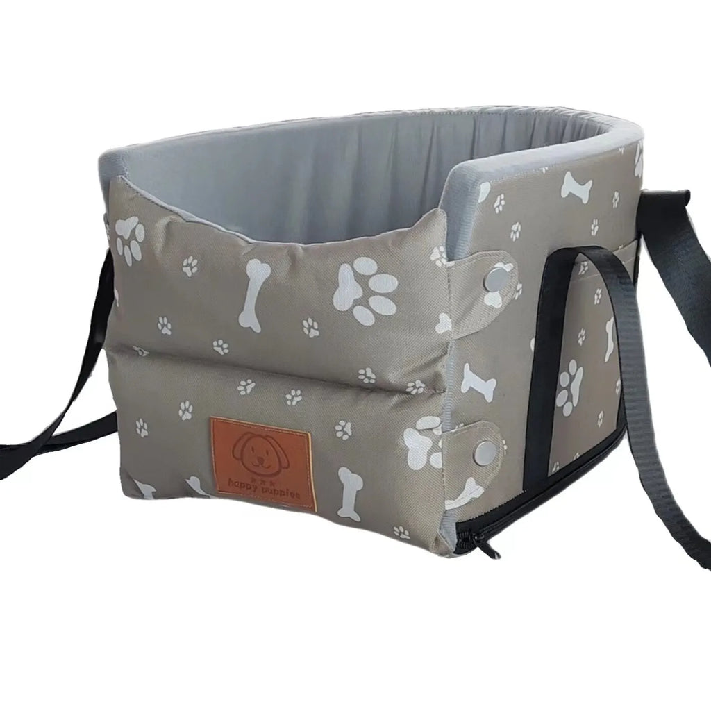 Portable Dog & Cat Car Seat Carrier - Safe Travel Bed for Small Pets