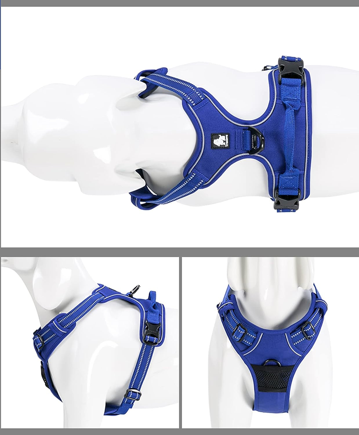 Reflective No-Pull Dog Harness - Adjustable Padded Vest with Comfort Control