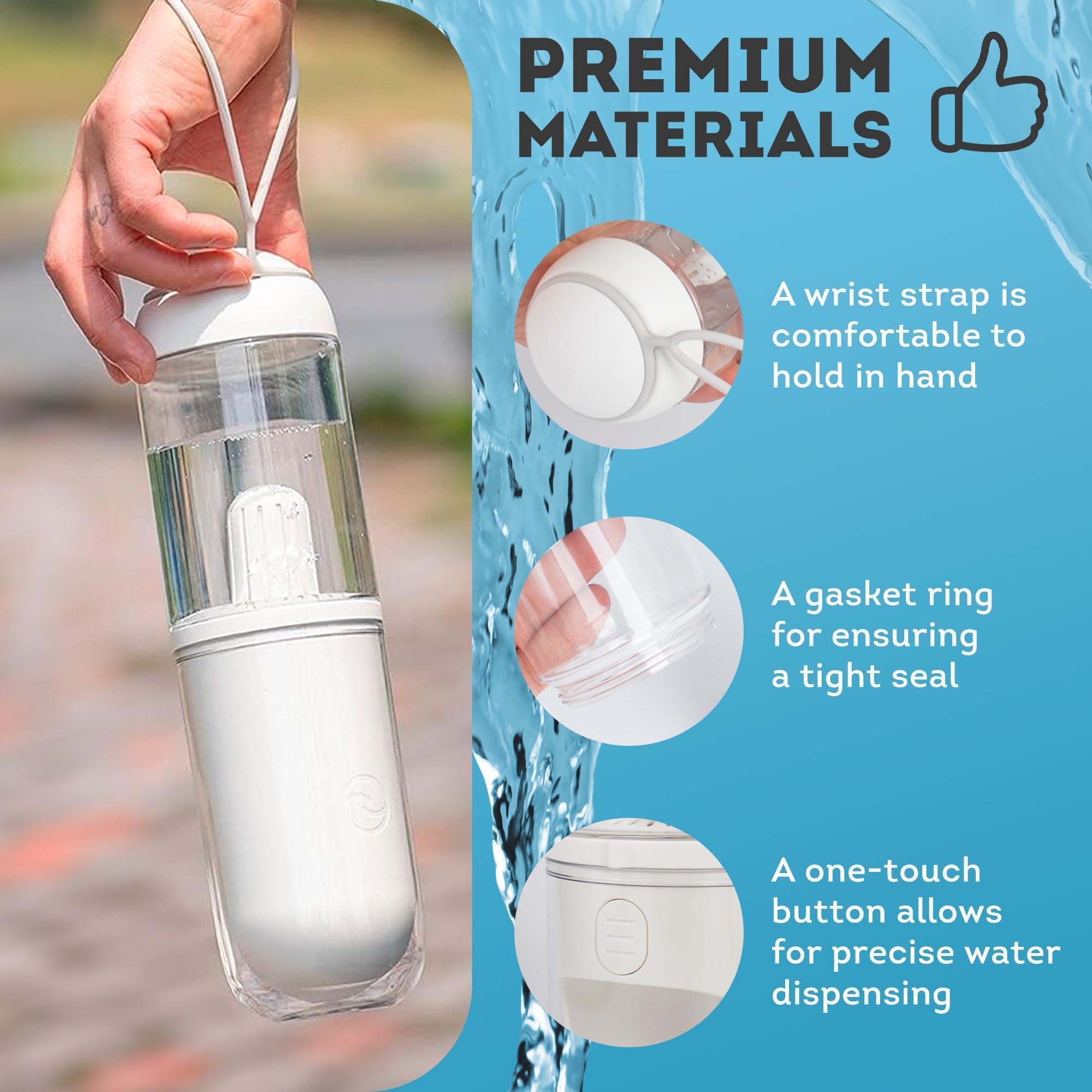 Portable Dog Water Bottle - Leak-Proof Travel Bowl Dispenser for Walks & Hikes
