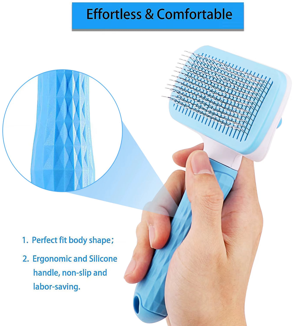 Dog Hair Remover Brush Cat Grooming and Care Comb for Long Hair Dog Pet Removes Hairs Cleaning Bath Brush Dog Supplies