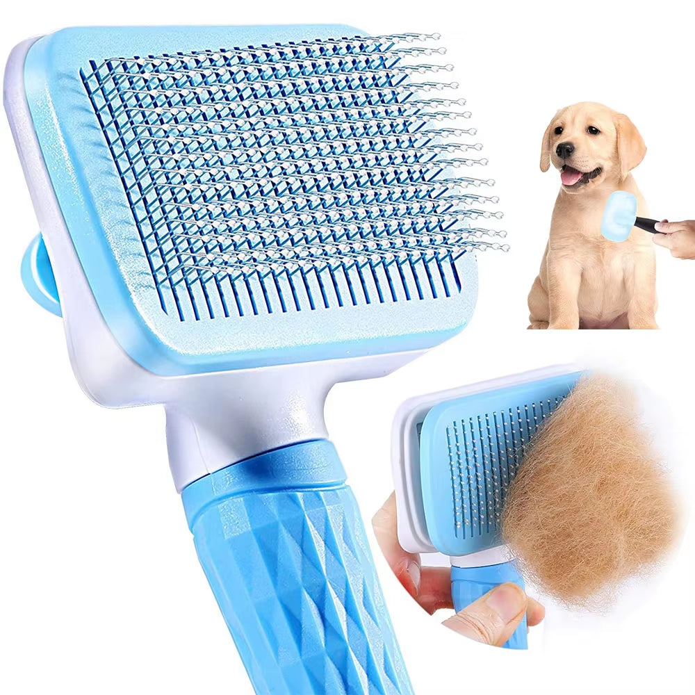 Dog Hair Remover Brush Cat Grooming and Care Comb for Long Hair Dog Pet Removes Hairs Cleaning Bath Brush Dog Supplies