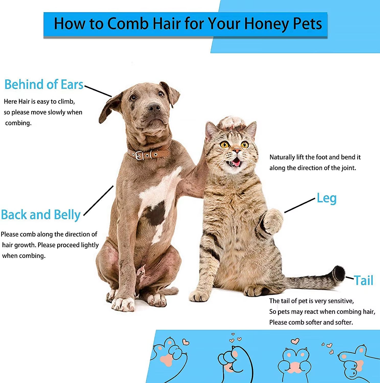 Dog Hair Remover Brush Cat Grooming and Care Comb for Long Hair Dog Pet Removes Hairs Cleaning Bath Brush Dog Supplies