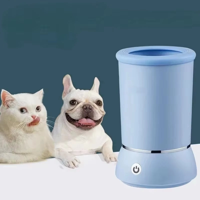 2 in 1 USB Charge Electrical Pets Dogs Paw Washing Cup Cleaner with Shampoo Bottle Accessories Dogs Paw Washing Cup