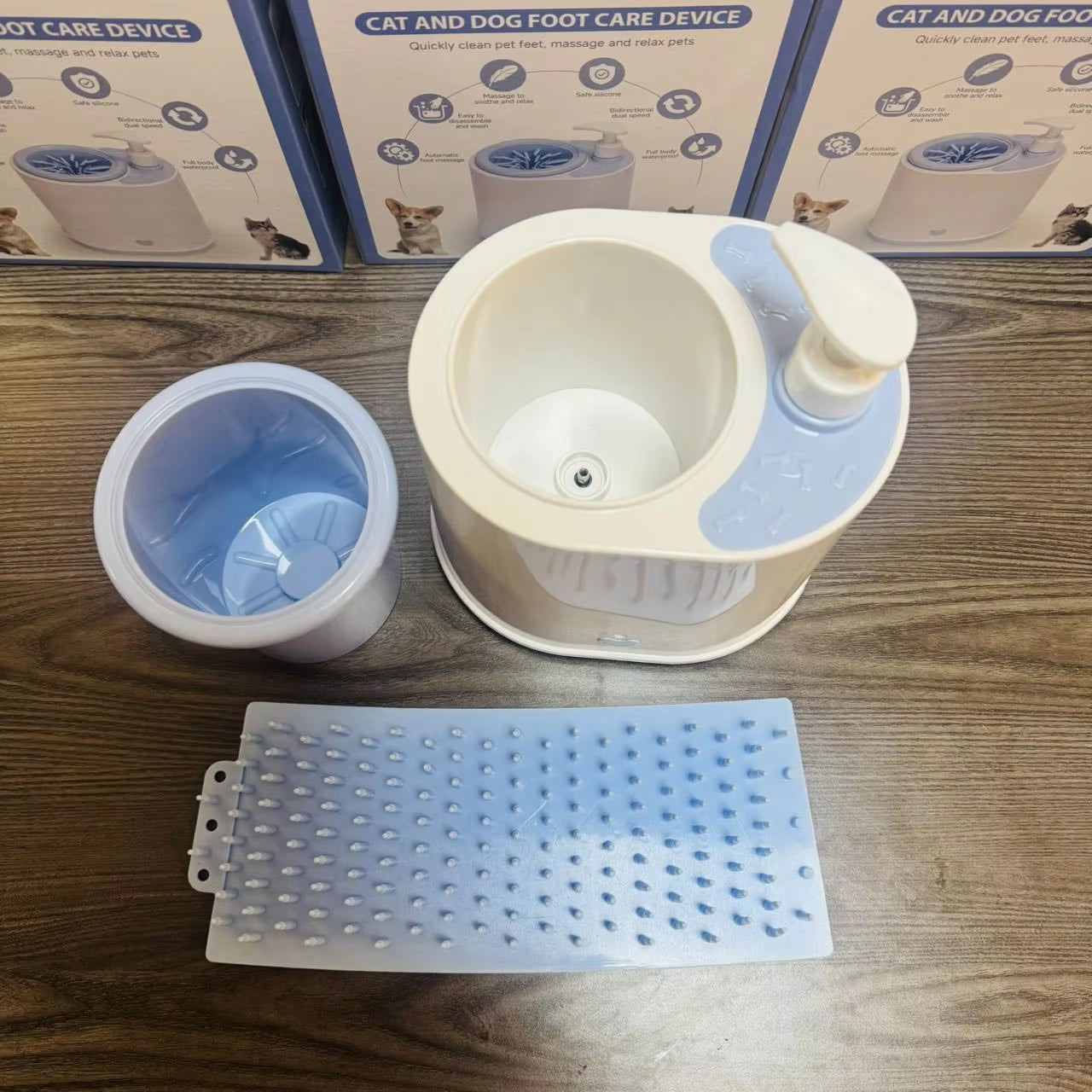 2 in 1 USB Charge Electrical Pets Dogs Paw Washing Cup Cleaner with Shampoo Bottle Accessories Dogs Paw Washing Cup