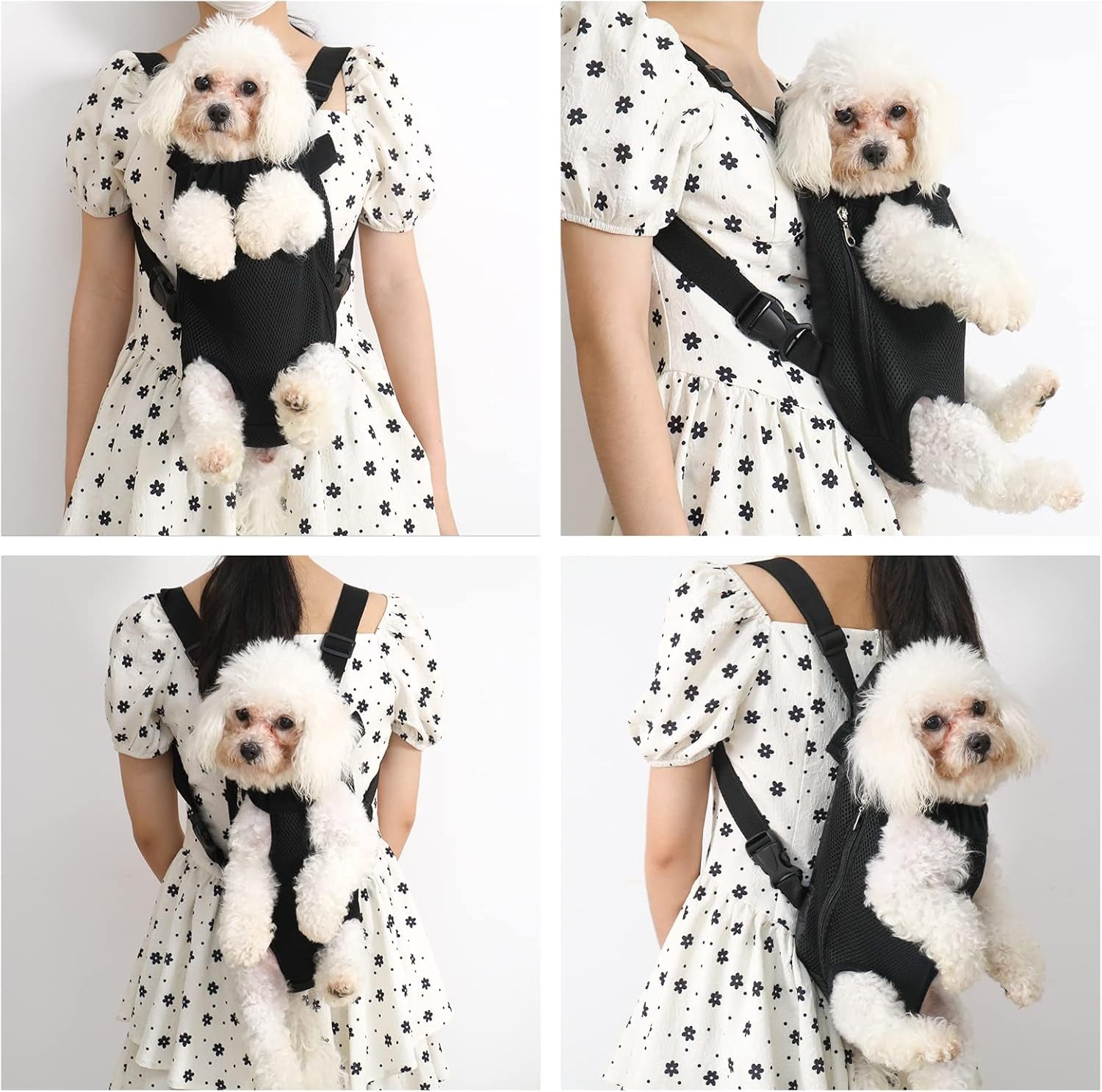 Portable Dog Carrier Backpack - Hands-Free Front Pack for Hiking & Travel